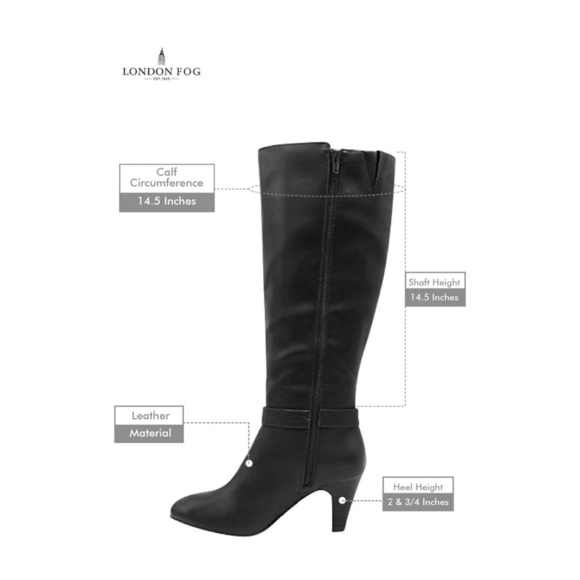 Black Knee-High Women's Boots - Picture 7 of 10